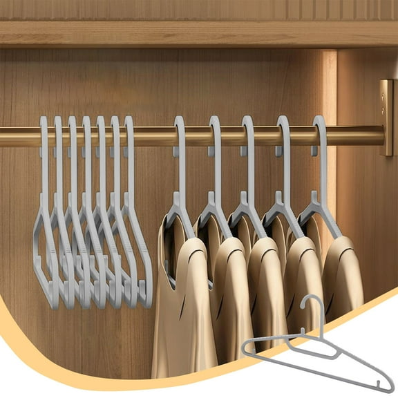 Sokhug Plastic Clothes Hangers, Heavy Duty Coat Hangers, Premium Thick Wide Shoulder Suit Hanger, Non-Slip, Space Saving Hangers for Shirts, Sweaters, Dresses, Pants
