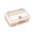 thumbnail image 3 of Tnarru Document Storage Box Multi Pockets File Organizer Large Capacity Portable File Bag Document Organizer for Files, Certificates, White, 3 of 8