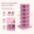 thumbnail image 5 of Miniyam 360° Rotating Shoe Rack, 6-Tiers Shoe Rack Organizer for Entryway, Pink, 5 of 6