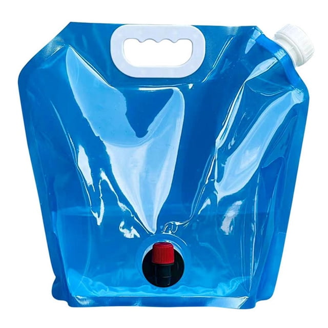 Bolsa de agua plegable para acampar, contenedor sin fugas con bolsa para grifo (10L) Hugtrwg Para estrenar