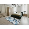 thumbnail image 4 of Ahgly Company Indoor Square Patterned Blue Novelty Area Rugs, 3' Square, 4 of 6
