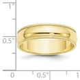 thumbnail image 4 of 10KY 6mm Milgrain Half Round Band Size 7.5 Size 7.5, 4 of 4