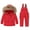 37 Red, variant on guisaled Snowsuit for Kids Puffer Jackets and Snow Bib Pants Snow Suits 2 Piece Sets Solid Windproof Waterproof Ski Suits for Boys Girls