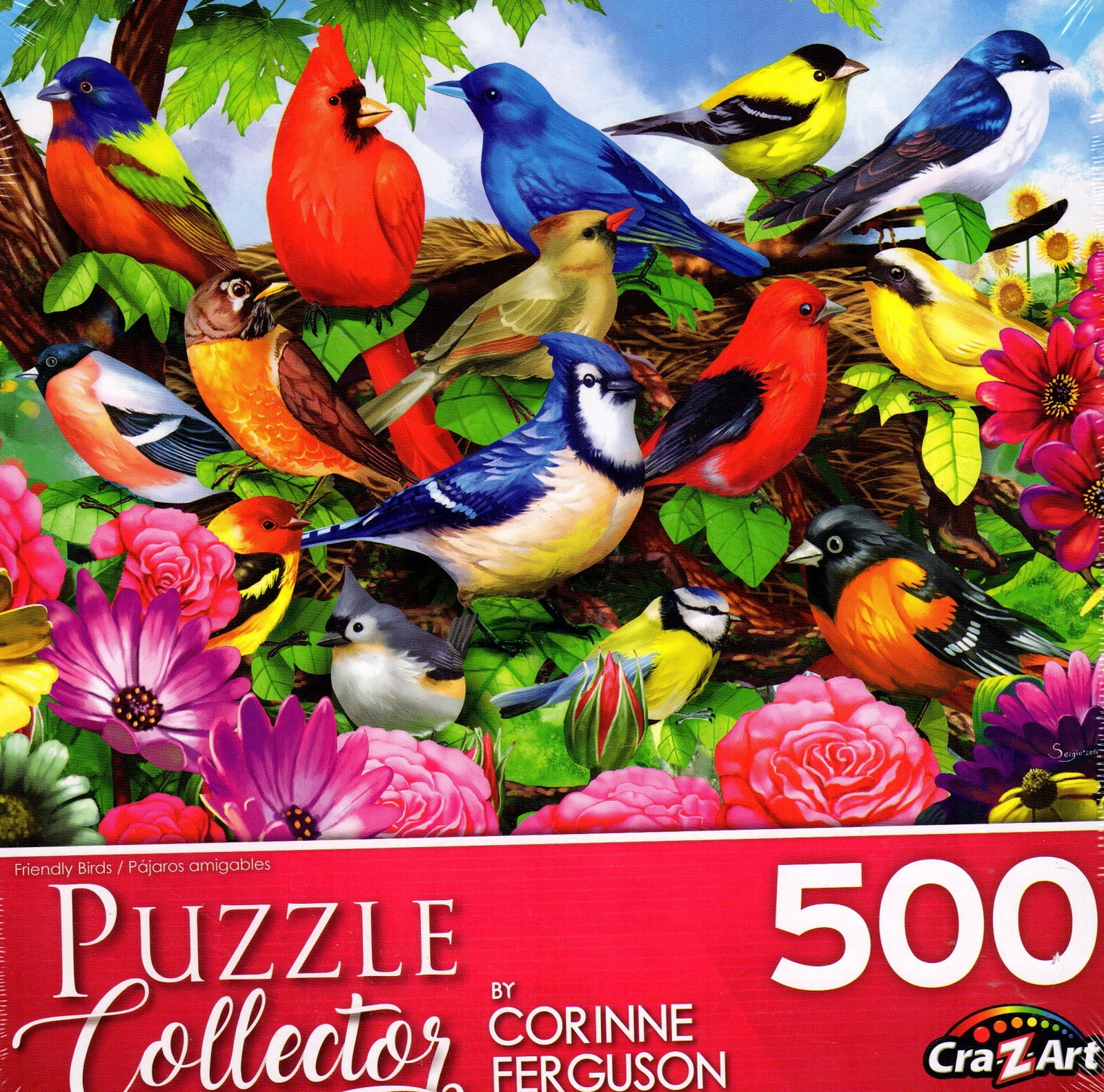 Puzzle Collector 500 Piece Puzzle Friendly Birds