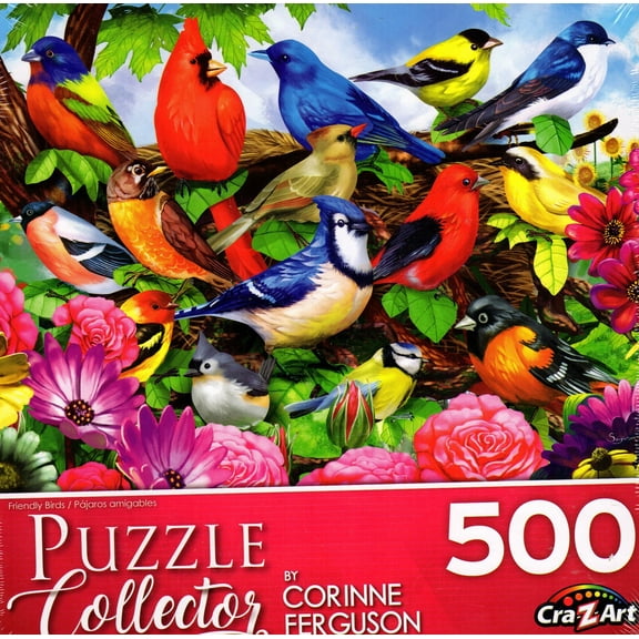 Puzzle Collector 500 Piece Puzzle - Friendly Birds