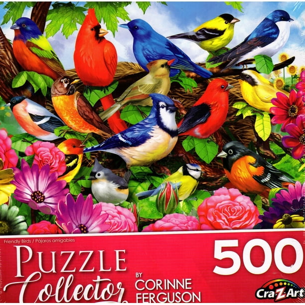 Puzzle Collector 500 Piece Puzzle Friendly Birds