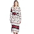 thumbnail image 3 of Casual Nights Robe Longue en Molleton de Vison Peluche pour Femmes pour les Fêtes - Blanc - XX-Grand, 3 of 4