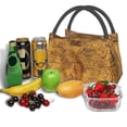 thumbnail image 3 of Fotbe Vintage Map Bolsa Térmica Portátil con Estampado, Bolsa de Entrega de Alimentos Aislada, Bolsa Reutilizable de Gran Capacidad para Comidas y Supermercado, 3 of 6