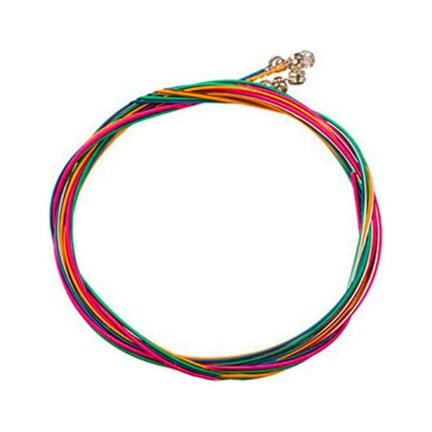 Toystoory 6 uds cuerda de guitarra antioxidante línea de tono bien equilibrada herramienta de componente de instrumento Musical acústico Accesorios para instrumentos musicales