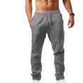 thumbnail image 1 of Pantalones Casuales De Lino De Algodón Para Hombres Playa, 1 of 8