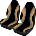 thumbnail image 6 of Pzuqiu Brown Car Seat Covers Full Set Breathable Automotive Seat Covers Anti Slip Seat Protectors Universal Fit for Most Automotive Cars SUV Trucks, 6 of 7