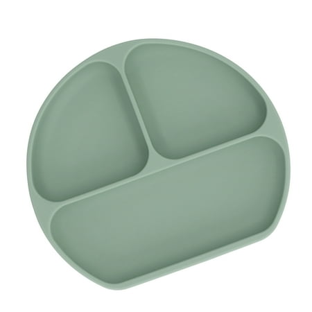 

Baby Bowl Non Slip Self Feeding Skills Powerful Suction Baby Suction Plate For Over 6 Months Dark Green