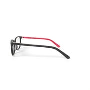 Walmart Women’s FM17238 Square Prescription Eyeglassess with Case, Black/Red