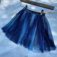 thumbnail image 6 of Summer Mesh Skirts Girls, Layered Tutus for Toddler Girls, Princess Tulles Skirts for Toddler Kids, Birthday Party Skirt Ballets Tutus Skirt for Girls Blue 5Y, 6 of 6