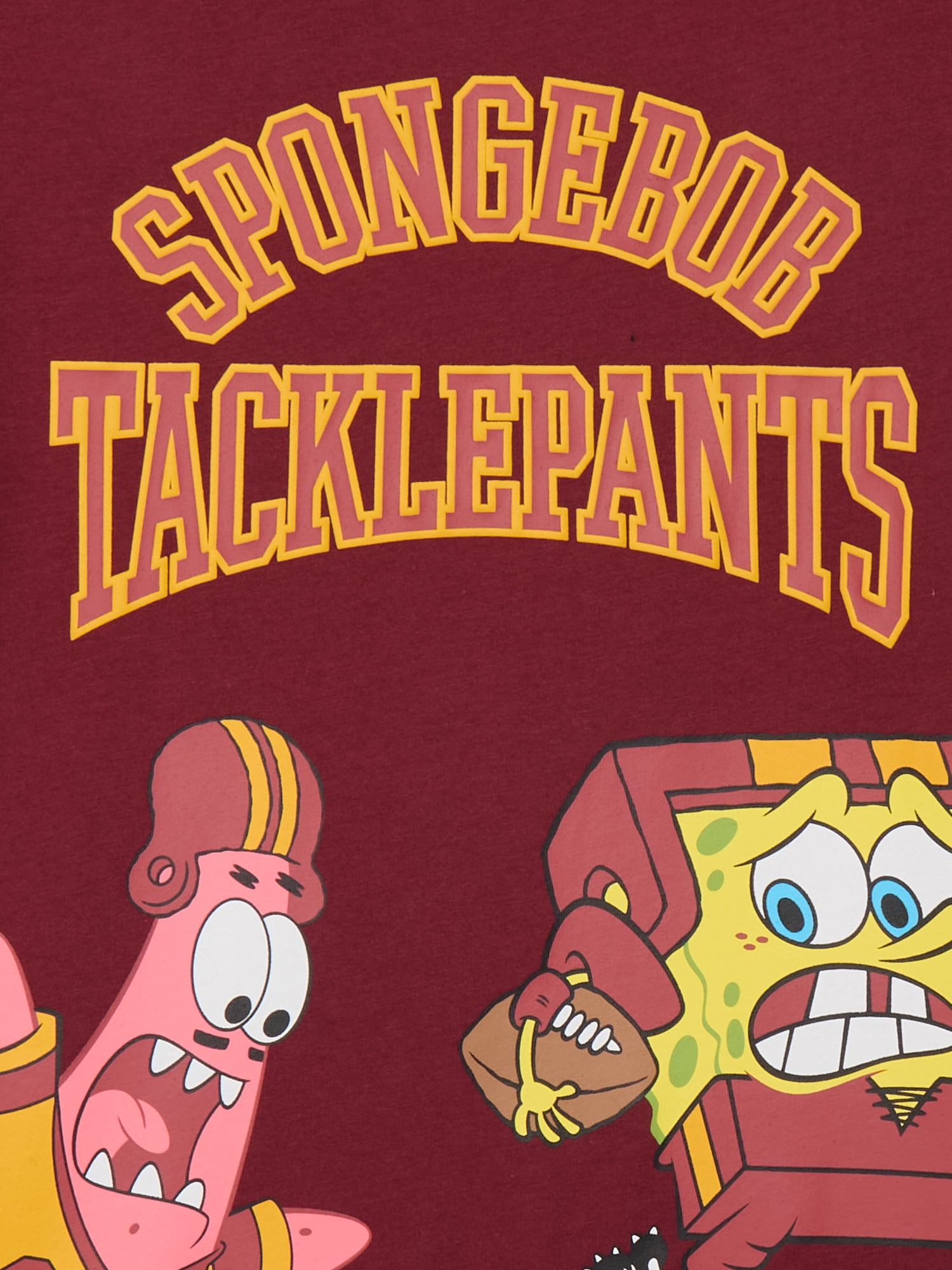 SpongeBob SquarePants Boys Graphic Retro Print Tee with Short Sleeves, Sizes 4-18