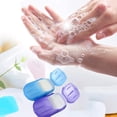 thumbnail image 3 of Portable Travel Soap Sheets,4Pcs Disposable Soap Paper Flakes, 3 of 4