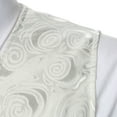 thumbnail image 4 of Zrbywb New Fashion Men Vest Mens Business Formal Dress Casual Wedding Banquet V Neck Sleeveless Embroidered Slim Fit Jacket Suit Ves, 4 of 9