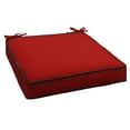 thumbnail image 2 of Sunbrella Sorra Home  Indoor/Outdoor Braided Cord Cushion 19 x 19 x 3 inches - Canvas Jockey Red, 2 of 5