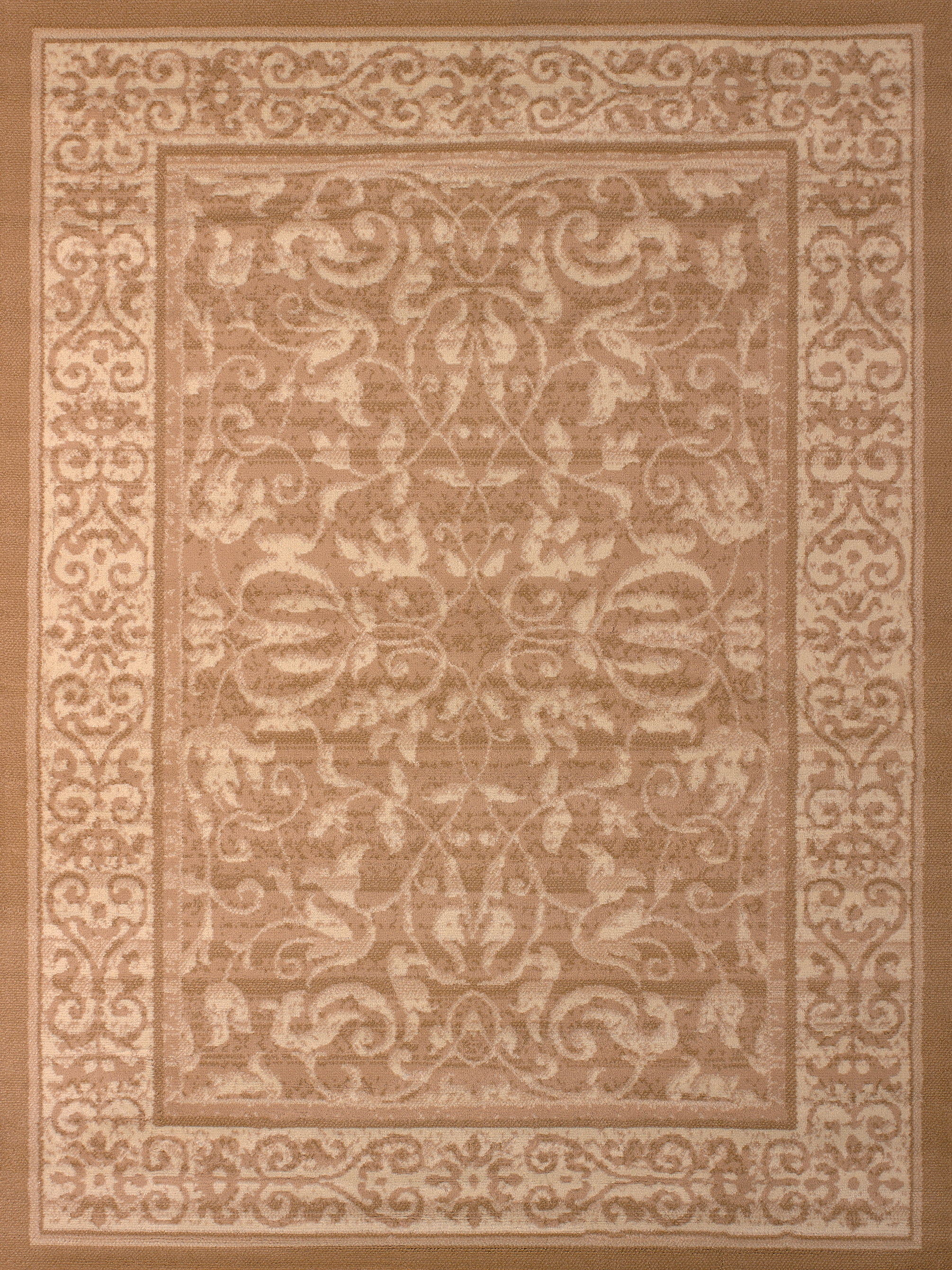 United Weavers Plaza Genevieve Runner Rug, Bordered Pattern, Beige, 2'3 X 7'2"