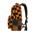 thumbnail image 4 of ALAZA Stylish Backpack Orange Checkered Grid Pattern Elementary Bookbag Personalized Laptop School Bags Travel Daypack, 4 of 6