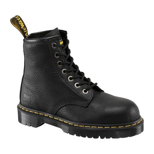 Dr Martens AirWair Unisex Classic Black Icon Safety Work Boots Shoes UK 7 EU 41 