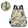 thumbnail image 5 of FORMRS Women's Travel Backpack Purse Anti-theft Hidden Pockets Casual Shoulder Bag, Green Birds, 5 of 7