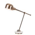 thumbnail image 1 of Benjara BM224745 60W Contemporary Metal Desk Lamp with Round Shade & Marble Base, Copper, 1 of 1