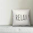 thumbnail image 2 of Creative Products Relax White and Black 16x16 Indoor / Outdoor Pillow, 2 of 2
