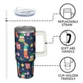 thumbnail image 3 of 30 oz Christmas Bells Tumbler with Handle and Straw, Stainless Steel Insulated Holiday Cup 30 oz, Leak Proof Mug, Festive Gift for Women, 3 of 5