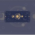 thumbnail image 1 of Alfombrilla de ratón Kawaii sun moon, accesorios para juegos de tarot, alfombrilla bonita para REPRODUCTOR DE Lapto, rosa púrpura, teclado mágico grande, alfombrilla de ratón LIUWENJING unisex, 1 of 2