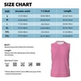 thumbnail image 6 of Easygdp Pink Gingham Men's Breathable Tank Tops Sleeveless Sporty T Shirts for Basketball, Mountaineering, Bodybuilding -XX-Large, 6 of 8