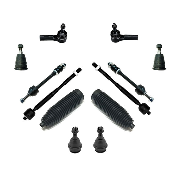 12 Pc Upper and Lower Ball Joints Inner Outer Tie Rod Ends Suspension Compatible with 4WD Models Fits select: 2006-2008 DODGE RAM 1500