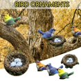 thumbnail image 5 of Figuritas de pájaros artificiales de resina, decoración del hogar, jardín, decoraciones de pájaros de resina para el hogar, modelo de animales de resina, adornos, Mini jardín, 3 uds., 5 of 5