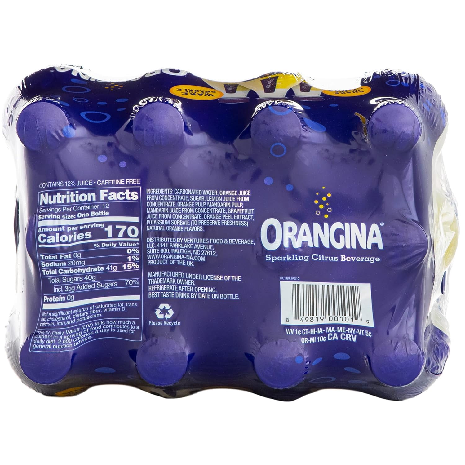 ORANGINA 取り置き中 Orangina Non-Alcoholic Sparkling Citrus Beverage, 420ML - Pack of