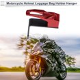 thumbnail image 3 of Gancho colgante para motocicleta Cuadrado Soporte para casco de motocicleta Equipaje Soporte para bicicletas Rojo 83mm de longitud, 3 of 7