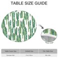 thumbnail image 6 of Cactus Succulent Pattern Fitted Round Tablecloth Waterproof Oxford Fabric Tablecloth with Elastic Edge Wipe Clean Cover Fits 36"-44" Indoor Outdoor Use, 6 of 7
