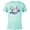 Ocean Blue, variant on Mickey Mouse Icon Planetary - Short Sleeve Blended T-Shirt for Adults - Customized-Black