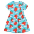 thumbnail image 3 of AJZIOJIRO Robe Décontractée pour Tout-Petites Filles 3-8 Ans, Robe Douce et Adorable à Imprimé pour Enfants, Été, Fraîcheur, Élégance, Robe en Coton, 3 of 7