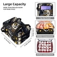 thumbnail image 3 of Owt Double Layered Insulated Lunch Bag with Two Compartments, Large Capacity, Hand Carry, 7.1x11.4x16.1 Inches, Refrigerated Meal Bag, 3 of 6