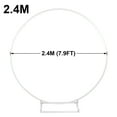 thumbnail image 5 of Garfans 7.9FT Wedding Arch  for Birthday Decoration Round Backdrop Stand Circle Balloon Arch Frame Halloween Christmas Parties Garland Stand White, 5 of 7