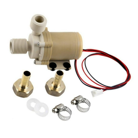 12V 100°C Solar Hot Water Circulation Pump Food Grade Silent Coupler White