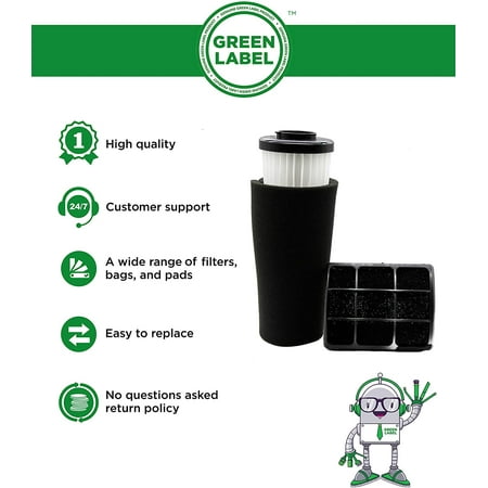 filter odor f111 bagless f112 upright trapping cleaners dirt vacuum devil exhaust label manufacturer