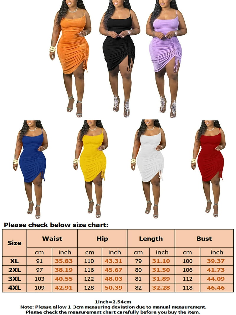 Uhndy Women Sexy Summer Club Dress Ruched Sleeveless Drawstring Mini  Bodycon Club Party Plus Size Dress white XL - Walmart.com