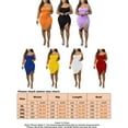 thumbnail image 2 of Uhndy Women Sexy Summer Club Dress Ruched Sleeveless Drawstring Mini Bodycon Club Party Plus Size Dress purple 4XL, 2 of 4