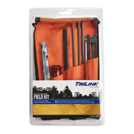 TriLink 8 Piece Saw Chain Sharpening Field Kit with Carry Case