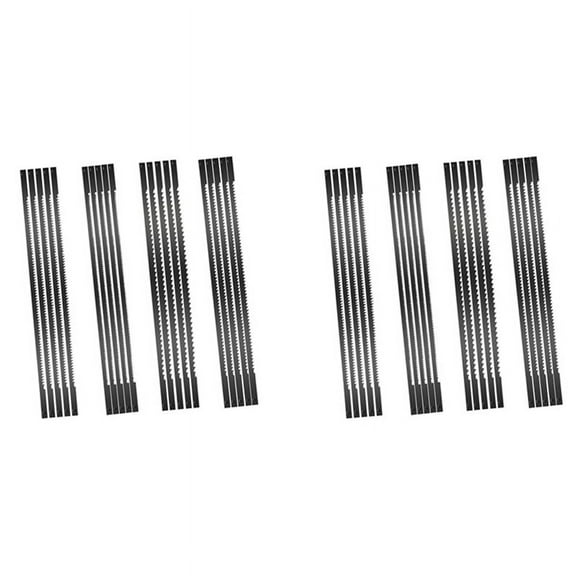 2X Scroll Saw Blades,Fretsaw Blade,Scroll Blades,Scroll Blades with Pin, 10/15/18/24 Teeth, for Woodworking