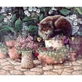 thumbnail image 3 of Kruskamp, Janet 14x12 Black Modern Framed Museum Art Print Titled - Pansy Sleeping in the Sun, 3 of 5