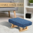thumbnail image 2 of Tongina Modern Multifunctional Wood Ottoman, 19.69", Blue, 2 of 6