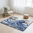 thumbnail image 6 of CURLYOOT Octopus Ocean Themed Area Rug 3x5 Ft Rugs for Entryway Entrance Kitchen, Washable Non Slip Indoor Floor Carpet for Bedroom Living Room, 6 of 7