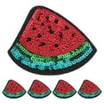 thumbnail image 4 of Watermelon Patches 5pcs Fruits Iron On Patches Embroidery Patches Embroidered Patches Appliques Embellishments For Dress Hat Jeans Diy Craft Accessories Red, 4 of 6